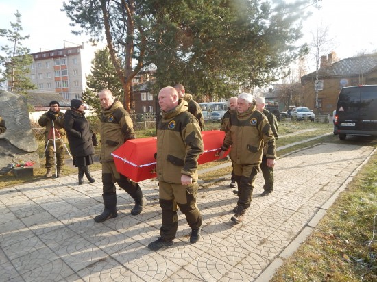 Церемония прощания с 11 бойцами Красной Армии состоялась в Карелии