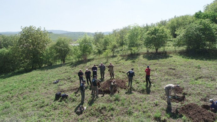 Поисковиками Северной Осетии обнаружено захоронение мирных жителей, погибших во время Великой Отечес