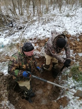 Неизвестного красноармейца обнаружили поисковики отряда «Победа» в Ржевском районе