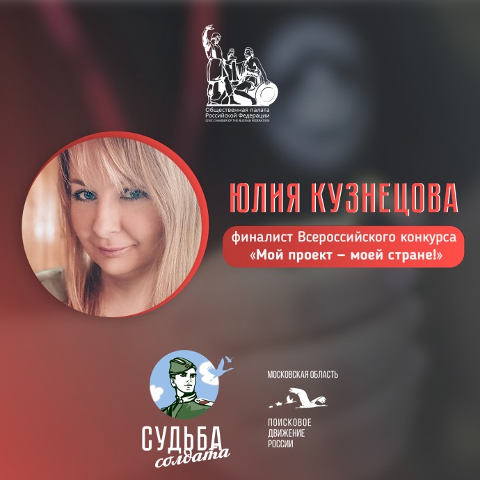 Юлия Кузнецова финалист конкурса «Мой проект — моей стране!»