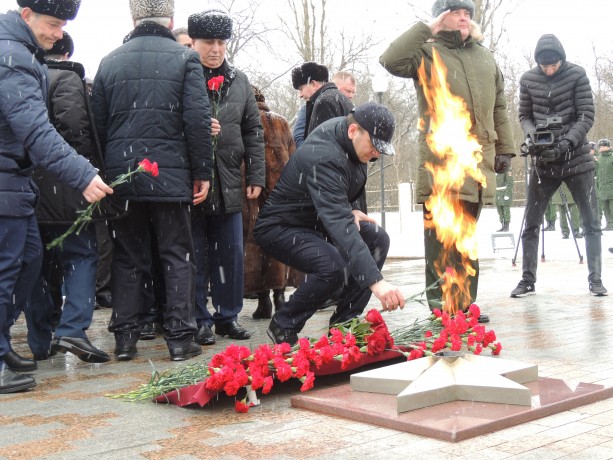 23 февраля в Городе Воинской славы Малгобек прошел праздничный митинг, посвященный Дню защитников От