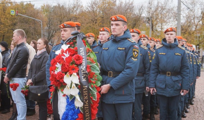 Московские поисковики из отряда «ФИПО-АГПС» почтили память подольских курсантов