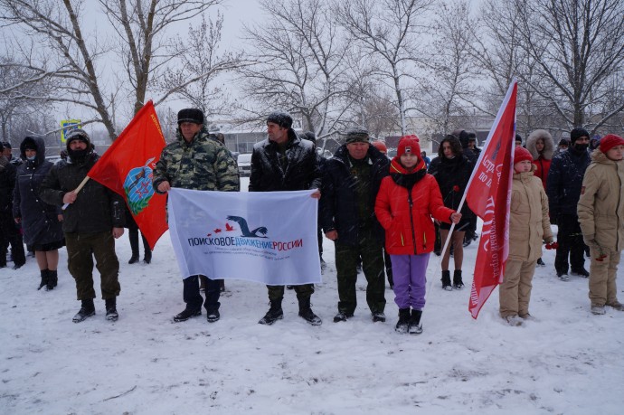 Астраханские и ростовские поисковики приняли участие в захоронении бойцов Красной армии в хуторе Чап