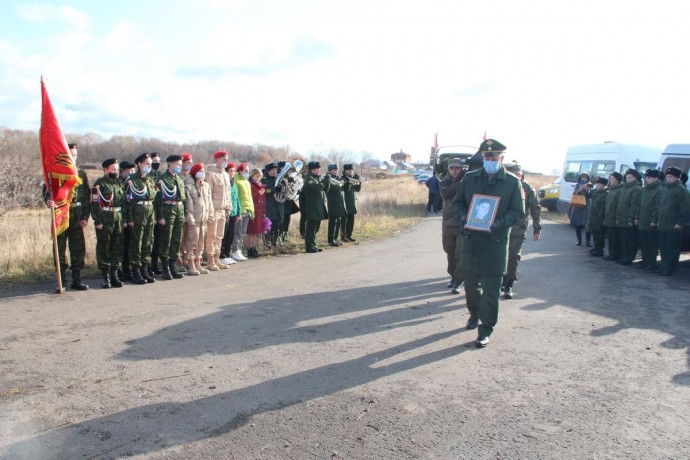 В Татарстане прошла церемония захоронения лётчика Николая Михайловича Спиридонова