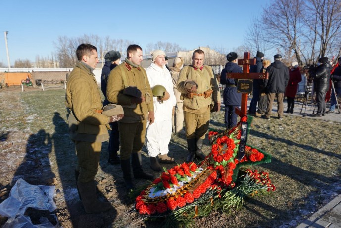 В Рязанской области с почестями захоронили красноармейца Михаила Крейтина