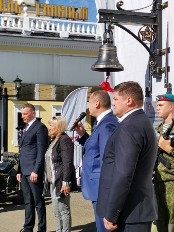 На вокзале Ярославль Главный состоялось торжественное открытие памятного знака Колокол Памяти