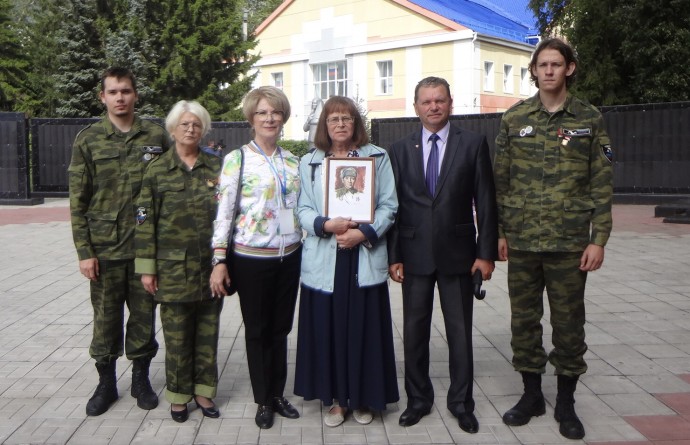Церемония передачи фронтового портрета Федора Лопатина состоялась в Омской области