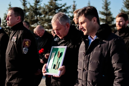 В Подмосковье состоялась церемония прощания с семью красноармейцами, погибшими при защите украинских