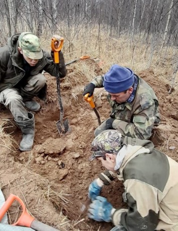 Пять красноармейцев обнаружили поисковики отрядов «Судьба человека» и «Надежда» в Смоленской области