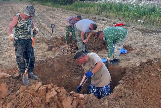 Девять красноармейцев обнаружили поисковики отряда «Пионер» в Ржевском районе