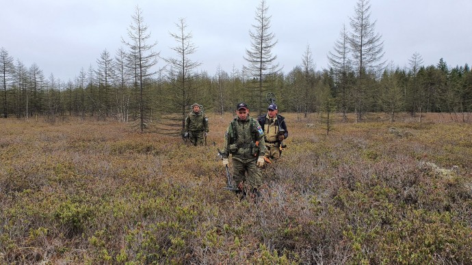 Сахалинские поисковики обнаружили останки погибшего солдата в Смирныховском районе