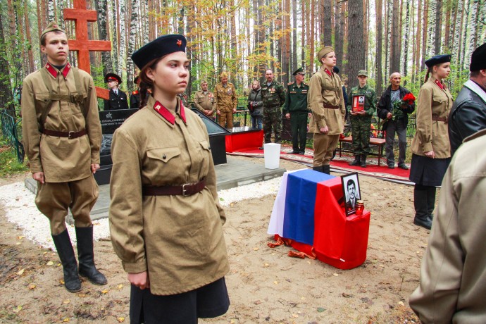 В Томской области захоронены останки солдата Красной Армии Барсукова Игнатия Евтихеевича