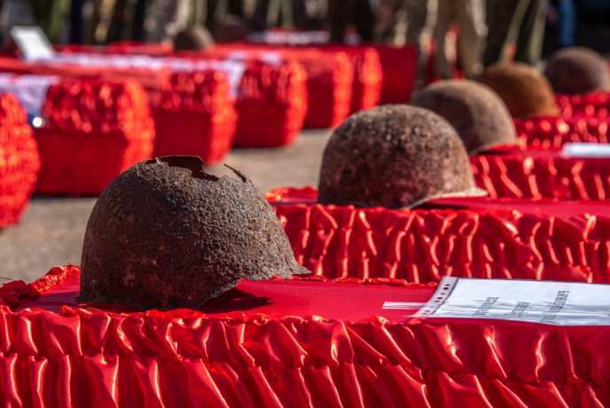 Торжественная церемония перезахоронения останков 353 бойцов состоялась в Севастополе