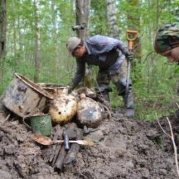 Останки 18 бойцов РККА обнаружили поисковики отряда «Рубин» 2
