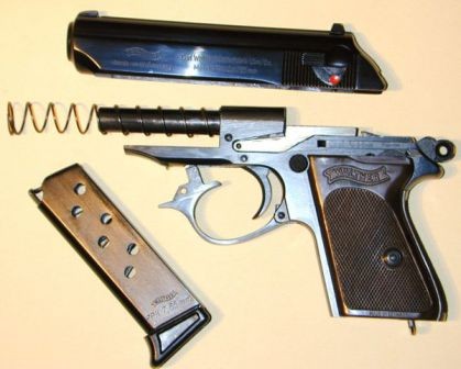 Пистолет Walther PP разборка